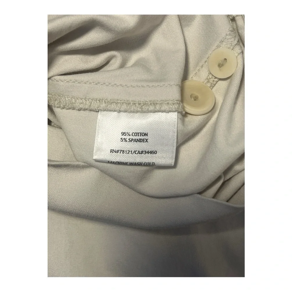 Eileen Fisher Cropped Cream Pants Size Medium Minimalist Old Money‎ Capsule KD1